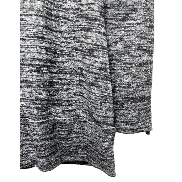 Athleta | Yoga Top Open Wrap Back Soft Knit Marled Black Gray, Women's M - Picture 4 of 7